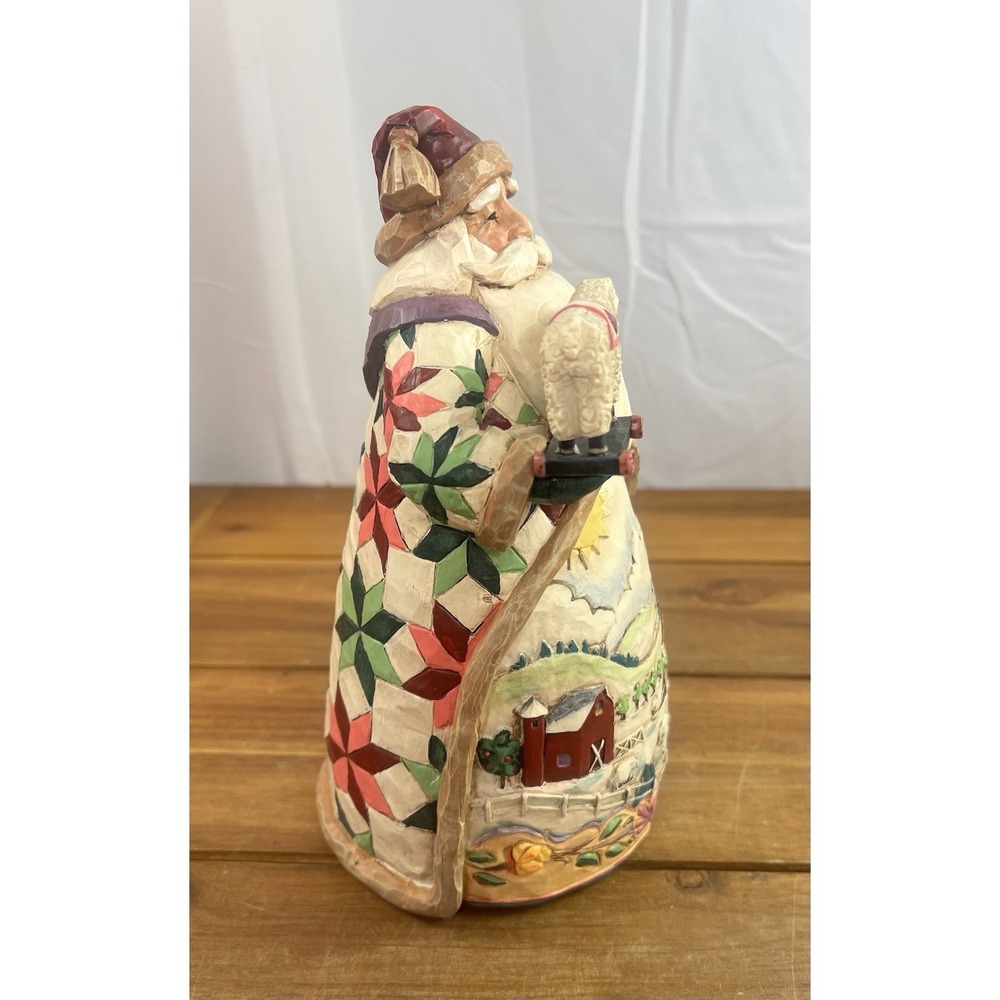 Jim Shore Heartwood Creek Santa O'er The Fields We Go 2003 Sheep Farm Figurine - Picture 4 of 8